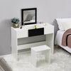 Vanity Dressing Table Makeup Desk w/ Flip-up Mirror&Drawers