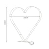 Heart Shape Metal Arch Frame Arrangement Wedding Background Flower Balloon Stand
