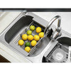 Telescopic Sink Drain Basket Stainless Steel Dish Water Filter Rack For Kitchen