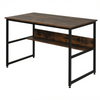 Large Rustic Home Office Desk Storage Shelf Laptop Study Workstation Table