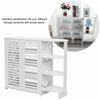 Modern Shoe Storage Cabinet 2 Doors Footwear Stand Rack Unit Cupboard White