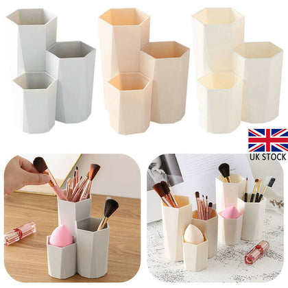 Make-up Storage Box Brush Pen Holder Table Organizer Cosmetic Drawer Desktop UK