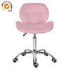 Pink Velvet Swivel Dressing Chair Office Computer Desk Chair Lift Home Office UK
