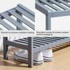 3 Tier Natural Bamboo Wooden Shoe Rack Bench Organiser Stand Storage Shelf Seat