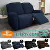 2Seater Stretch Recliner Chair Cover Lounge Couch Cover Sofa Armchair Slipcovers