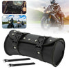 For Motorcycle Tool Roll Tool Bag LEATHER Handlebar Bag Chopper Black NEW UK NEW