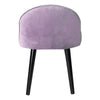 Velvet Upholstered Low Back Dressing Table Stool Bedroom Make Up Vanity Chair