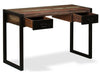 Industrial Computer Desk Reclaimed Wood Table Rustic Sideboard Office Cabinet