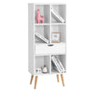 Bookcase Display Storage Drawers Cupboard Cabinet Storage Shelving 50x29.5x120cm