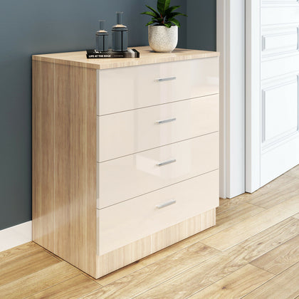 Home Chest of Drawers 4 Drawers Hallway Storage Cabinet Bedroom Furniture