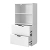 Filing Cabinet Freestanding Display Cabinet Filing Cabinet with 2 Drawer 1 Shelf