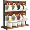 Coffee Mug Holder Free Standing Tabletop Tea Cup Kitchen Storage Rack w/16 Hooks