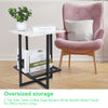 Small Bedside Table Cabinet Side End Table Nightstand Storage Organizer Stand