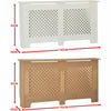 Radiator Cover Traditional MDF Wood Grill Guard White Unfinished Large