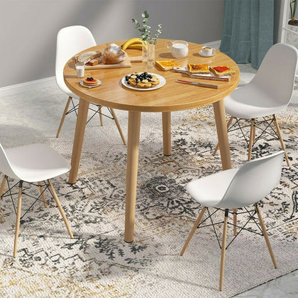 Round Solid Wooden Coffee Tables Dining Table Modern Home Furniture Desk