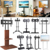 Height Adjustable Tall Floor TV Stand Mount Portable TV Cart Freestanding T 100"