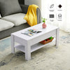 Wooden coffee table with storage lift top up drawer Desk Living Room Tea table