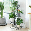Metal Plant Stand Multilayer Flower Herbs Holder Flower Rack for Home Decoration