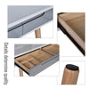 Modern Makeup Dressing Table Vanity Stool Set LED Lights Mirror Storage Drawers