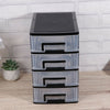 4 Tier Plastic Storage Drawers Home Office Tower Unit Organizer Tidy Paper Rack