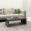 Modern Storage Coffee Table Grey 110x50x35 cm Chipboard Living Room Furniture UK