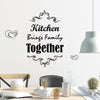 Contemporary Kitchen Family Wall Stickers Art Home Decoration House Quote Decal