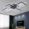 Modern Lamp Square Black LED Ceiling Light Chandelier Lights Living Dining Room