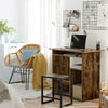 Small Desk with Shelves Keyboard Tray Computer Laptop Workstation Desktop Rustic