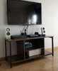 Rustic TV Stand Vintage Industrial Cabinet Media Entertainment Unit Storage Room
