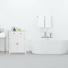Bathroom Cabinet Cupboard Storage w/ Drawer Shelves Free Standing Unit MDF White