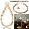 Vintage Weave Hanging Rope Jute Toilet Paper Towel Holder Toilet Roll Holder