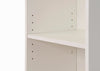 White Bookcase 3 Tier Narrow Shelving Storage Unit Living Room Bedroom