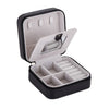 Small Portable Jewellery Box Organizer PU Leather Travel Storage Case w/Mirror