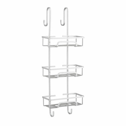 Large Aluminium 3 Tier Over Door Shower Caddy Bathroom Storage Rack Organiser