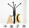 Wooden Coat Stand Hat Umbrella Floor Standing Rack Clothes Hanger Hooks