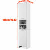 Tall Bathroom Cabinet Cupboard Stand Kitchen Pantry Laundry Storage Unit Shelves