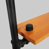 3 Tiers Large Rustic Industrial Pipe Wall Floating Shelf Wooden Storage DIY