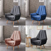 Tulip Shape Wing Back Occasional Lounge Chair Tub Armchair Fireside Seat Sofa UK