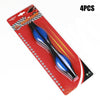 4 PACK UNIVERSAL BLUE CAR DOOR DOOR EDGE GUARD SHIELD PROTECTORS REFLECTORS
