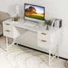 Home Office Desk Computer Desk Study Writing Table PC Workstation W/ 4 Drawers