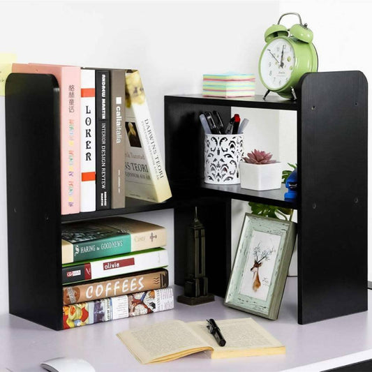 DIY Adjustable Table Desktop Bookshelf Display Shelf Desk Organizer Bookcase