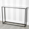 Wooden Free Standing Hallway Console Table Living Room Shelf Display Metal Legs