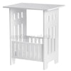 White Bedside Table Cabinet Side End Table Organizer Tea Coffee Lamp Plant Stand