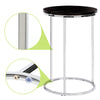2 Pc White/Black Marble Nested Table Coffee Sofa Beside Side Table Nightstand UK