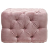 Chesterfield Square Cofee Table Button Velvet Pouffe Footstool Living Room Seat