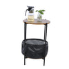 Small End Table Living Room Sofa Side Coffee/Tea Table with Fabric Storage