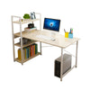 H-shaped Corner Computer Desk Workstation PC Table Home Office Study Furniture