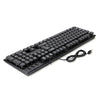 USB WIRED STYLISH SLIM QWERTY KEYBOARD LAYOUT FOR PC DESKTOP COMPUTER LAPTOP