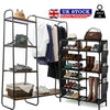 Heavy Duty Clothes Rail Rack Garment Hanging Display Stands Shoe Storage Shelfs