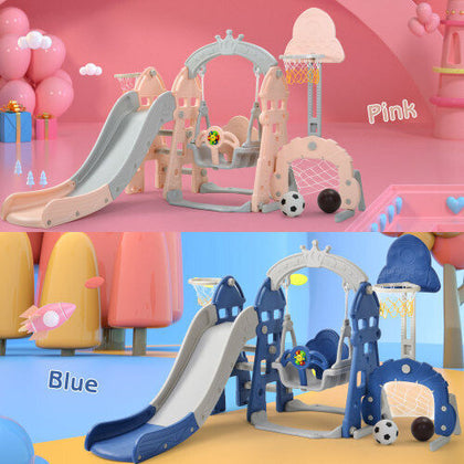 5IN1 TODDLER CLIMBER SLIDE PLAY SWING SET FOR KIDS INDOOR/OUTDOOR PLAYGROUND TOY